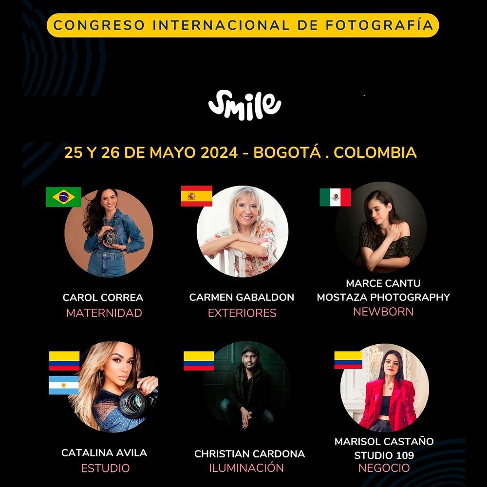 Congreso internacional de fotografía Smile en Colombia 2024